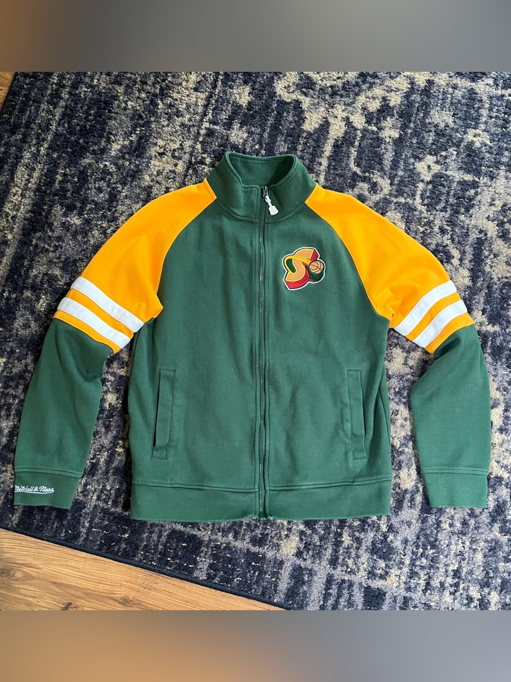 Seattle Super Sonics Mitchell & Ness Green MVP 2.0 Full-Zip Track Jacket M